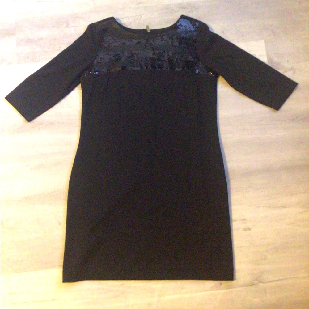 Liz Claiborne Black Sparkly Dress with Sequins